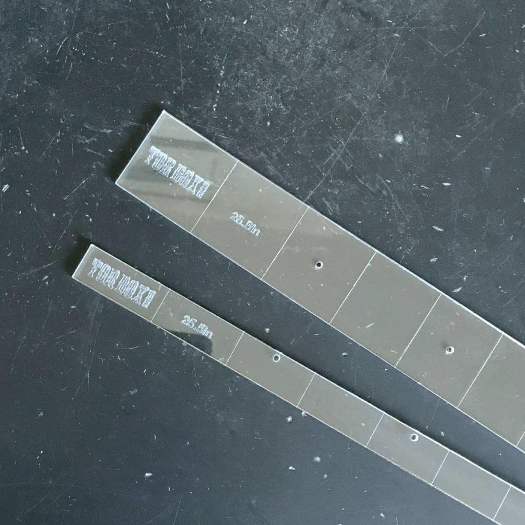 Fretboard Dot Inlay and Fret Marking Template Set