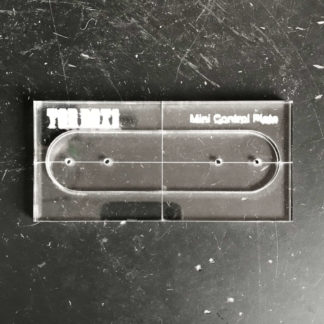Mini Control Plate Template for Cigar Box Guitars
