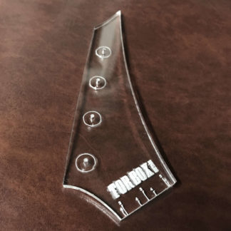 Futurist Headstock Template for Cigar Box Guitars