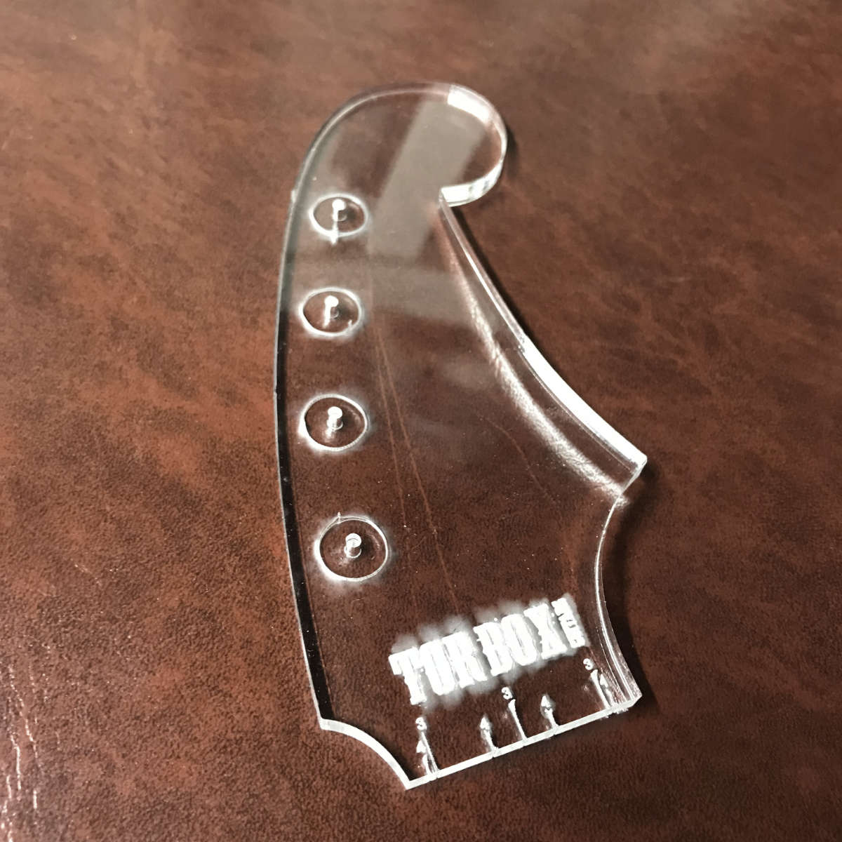 Rondel Headstock Template for Cigar Box Guitars